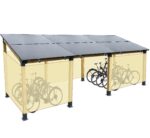 abri velo solaire 6 panneaux