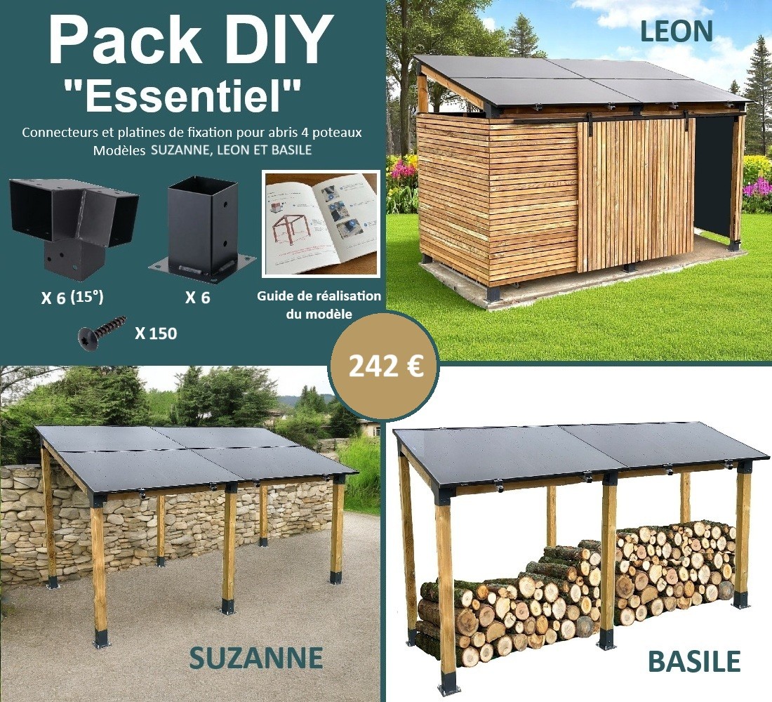 DIY-6-poteaux pack-diy-6-poteaux-abri-jardin-solaire
